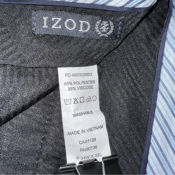 Men’s IZOD black dress pants size 34/32 - Picture 7 of 8